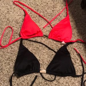 Triangle bikini tops